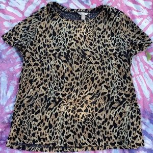 Leopard print blouse